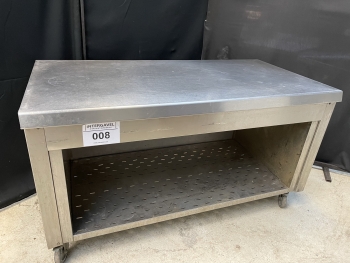 Rozsdamentes pult (gurulós)