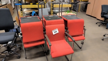 Tárgyalószék(piros-barna fakarfa)