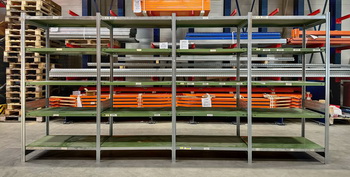 Csavarmentes polcos állvány(5K,zöld)