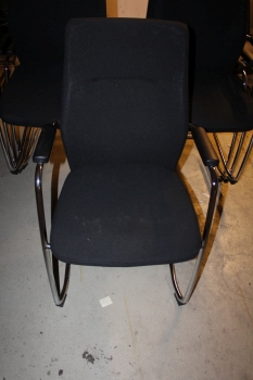 Tárgyalószék (fekete-szövet)