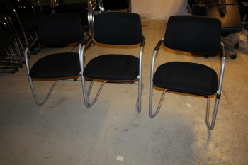 Tárgyalószék (fekete-szövet)