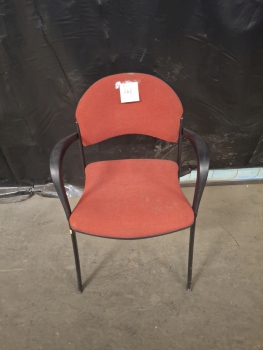 Tárgyalószék (piros/fekete)