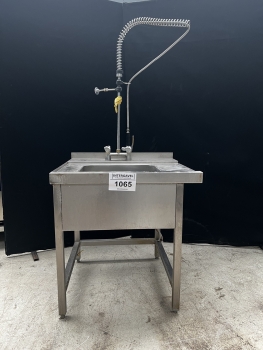 Rozsdamentes egymedencés mosogató leverető zuhannyal