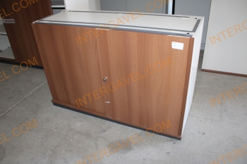 Polcos szekrény (tolóajtós-barna)