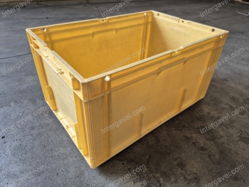 Sárga műanyag láda